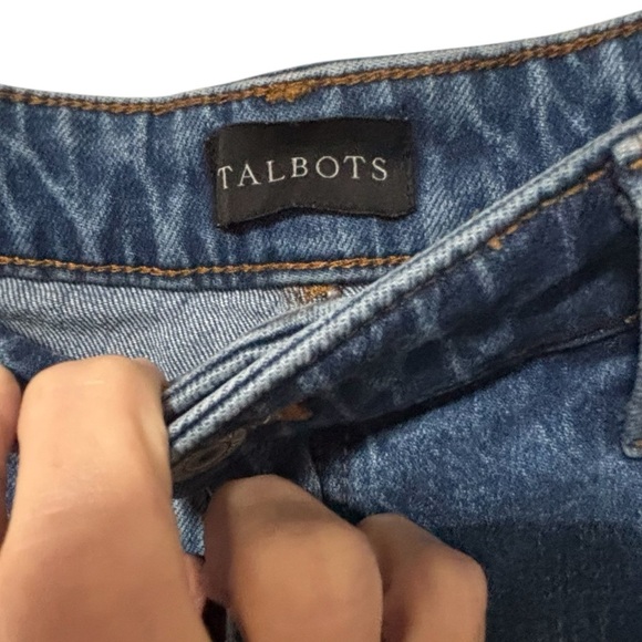 THE LOFT - SZ. 12P - THE HOFFMAN WASH - WIDE LEG CROP JEANS - OMBRE EFFECT - B10 - Picture 11 of 12